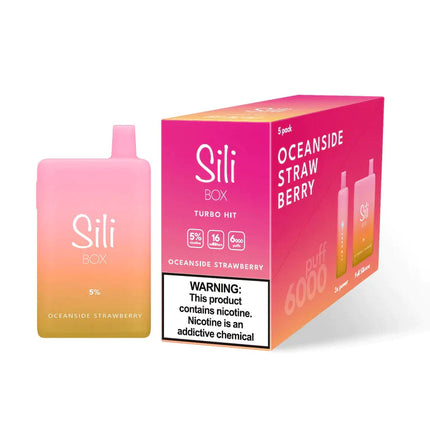 Sili 6000 (5-Pack) - Oceanside Strawberry - E-Cig