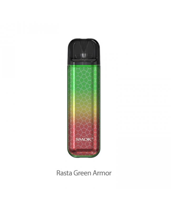 SMOK NOVO 2S KIT - RASTA GREEN ARMOR - Hardware & Coils