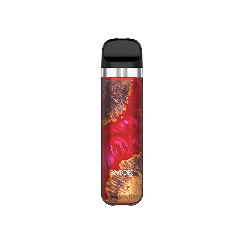 SMOK NOVO 2X KIT - RED STABILIZNG WOOD - Hardware & Coils
