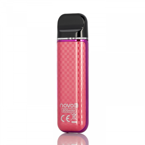 SMOK NOVO 3 KIT - PURPLE RED CARBON FIBER - Hardware & Coils