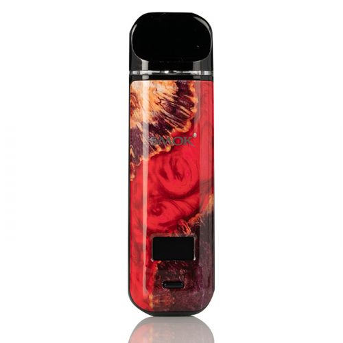 SMOK NOVO X KIT - RED STABILIZING WOOD - Hardware & Coils