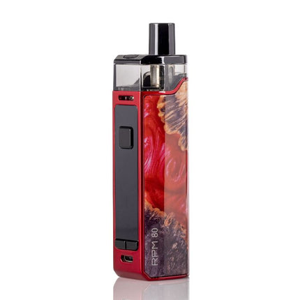 SMOK RPM 80 KIT - RED STABILIZING WOOD - Hardware & Coils