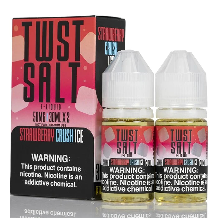 Twist Salts - STRAWBERRY CRUSH ICE 50MG E-JUICE 30ML -